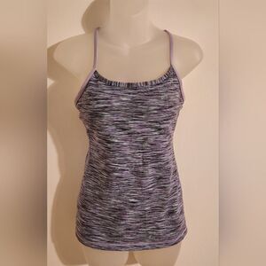 LULULEMON | Power Y Tank Top Light Purple Space Dye Size 6